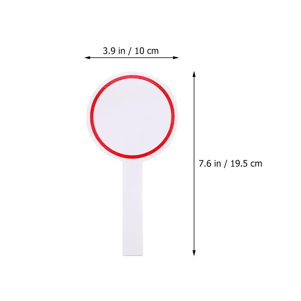 12Pcs Lightweight Scoreboard Single Side Erasable Whiteboard Paddle for Scoring Games Voting Boards Judges Dry Erase Small Board
