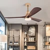 52-Zoll-Deckenventilator im amerikanischen Stil mit hellen Ventilatorflügeln aus echtem Holz, 3-farbig dimmbar, ideal für Wohnzimmer oder Balkon 1