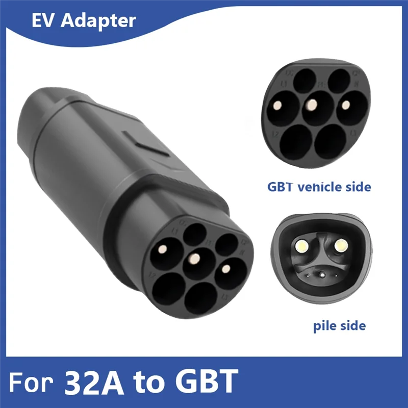 

EV Connector Adaptor 32A For Tesla To GBT EVSE Adapter Electric Car Vehicle Charger 250V Charging Connector Single Phase