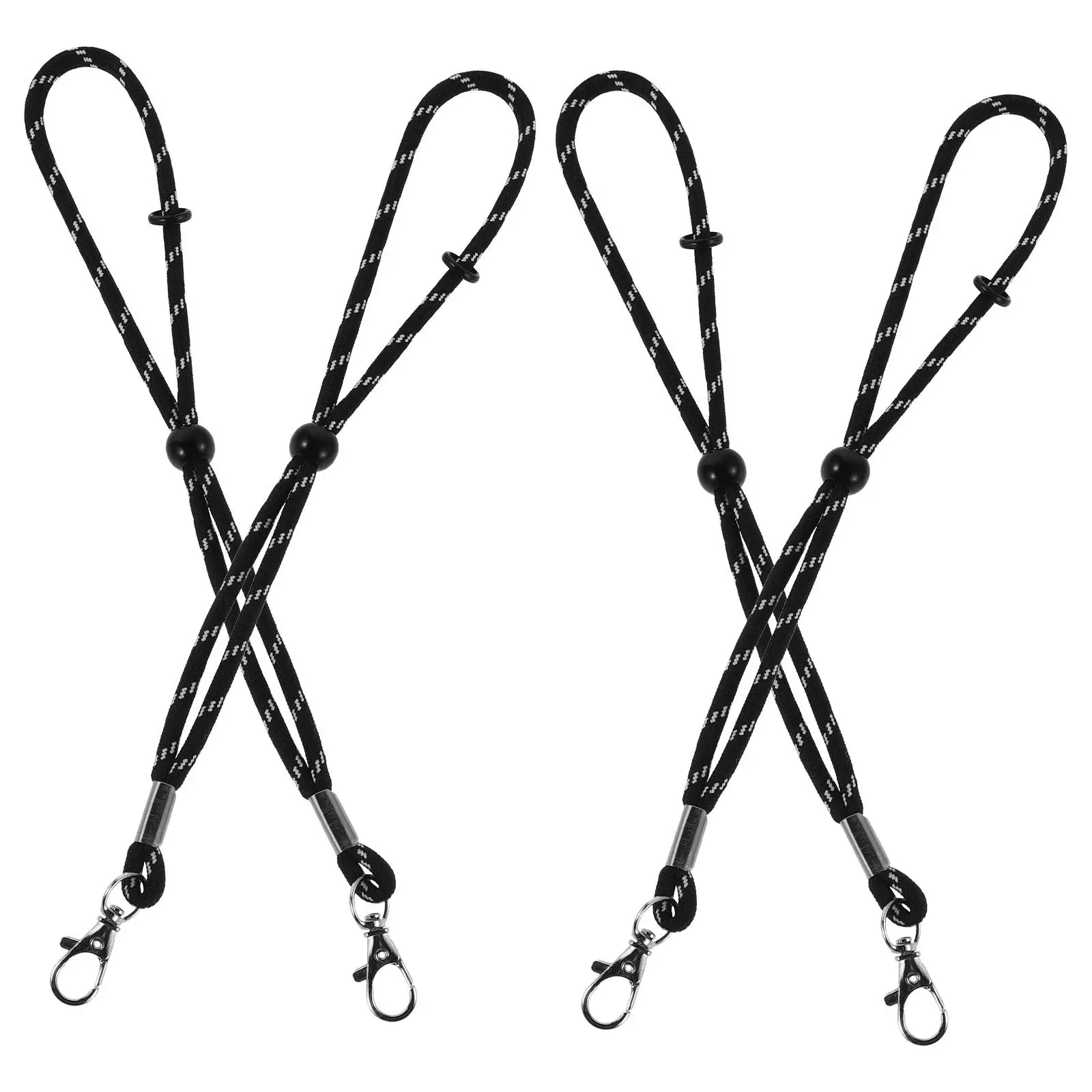 

2Pairs Ski Glove Wrist Straps Universal Adjustable Lightweight Anti-Loss Lanyard for Mittens Snowboard Gloves Winter Outdoor Ski