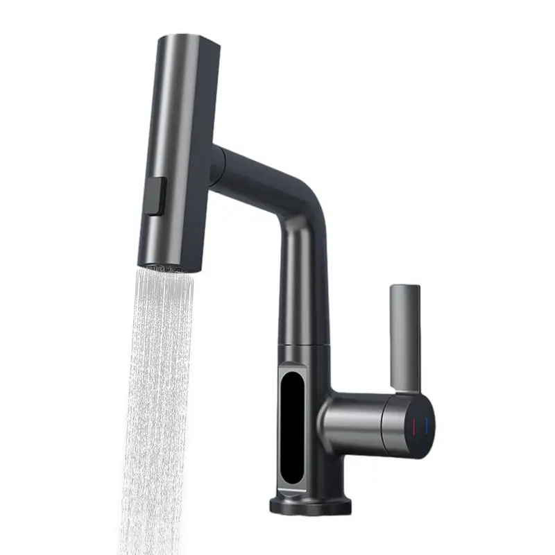 

Pull Out Kitchen Faucet Flexible Pull-out Tap Rotatable Faucet Faucet With Three Water Modes For Kitchen Sink Bathtubs Public