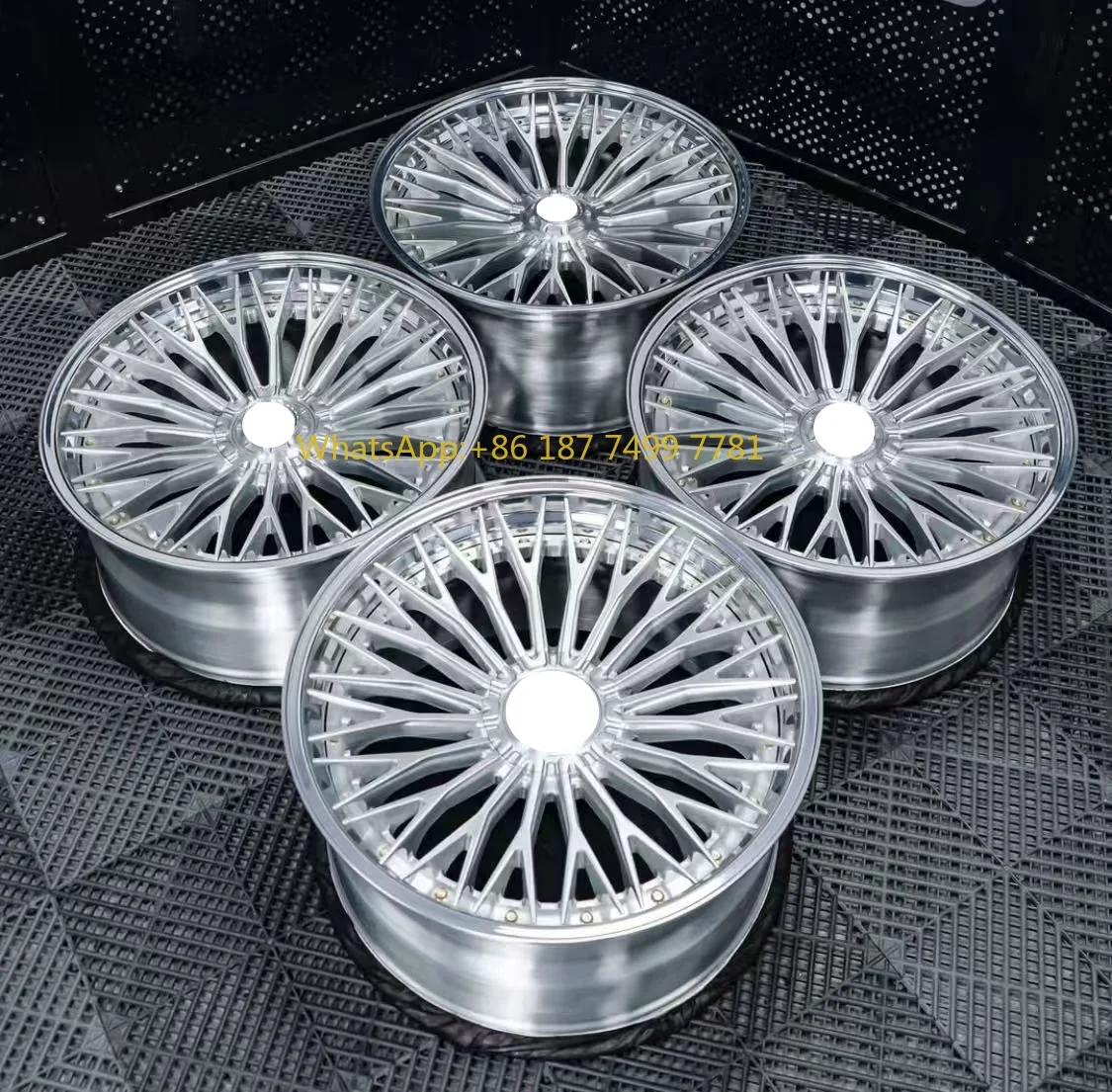 

High Quality Custom 2 Piece Forged Wheels 5x112 5x114.3 5x120 Car Wheels for Luxury Car Polished Brushed Chrome Wheel Rims