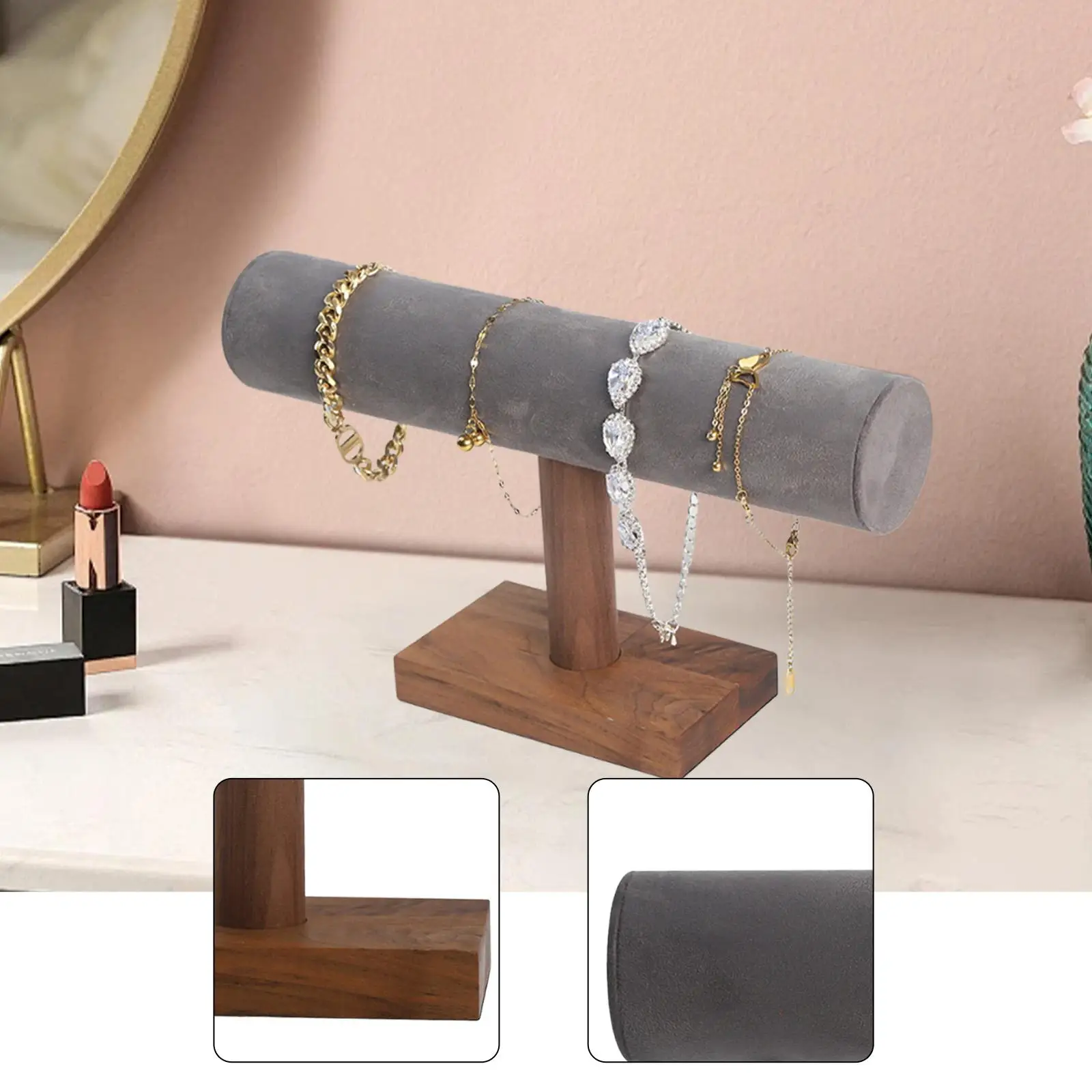حامل سوار، رف تخزين، برج عرض الطاولة، منظم الأساور، حامل ساعة لربطات الشعر، عرض البيع #4