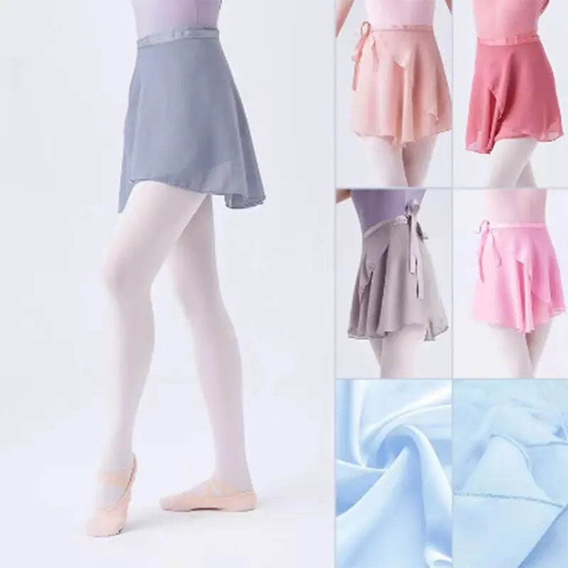 Váy Ballet WrapTutu Dance Váy Voan Váy Dành Cho Người Phụ Nữ Bạn Gái Cột Mini Váy Ngắn Cho Khiêu Vũ 19 Màu Sắc