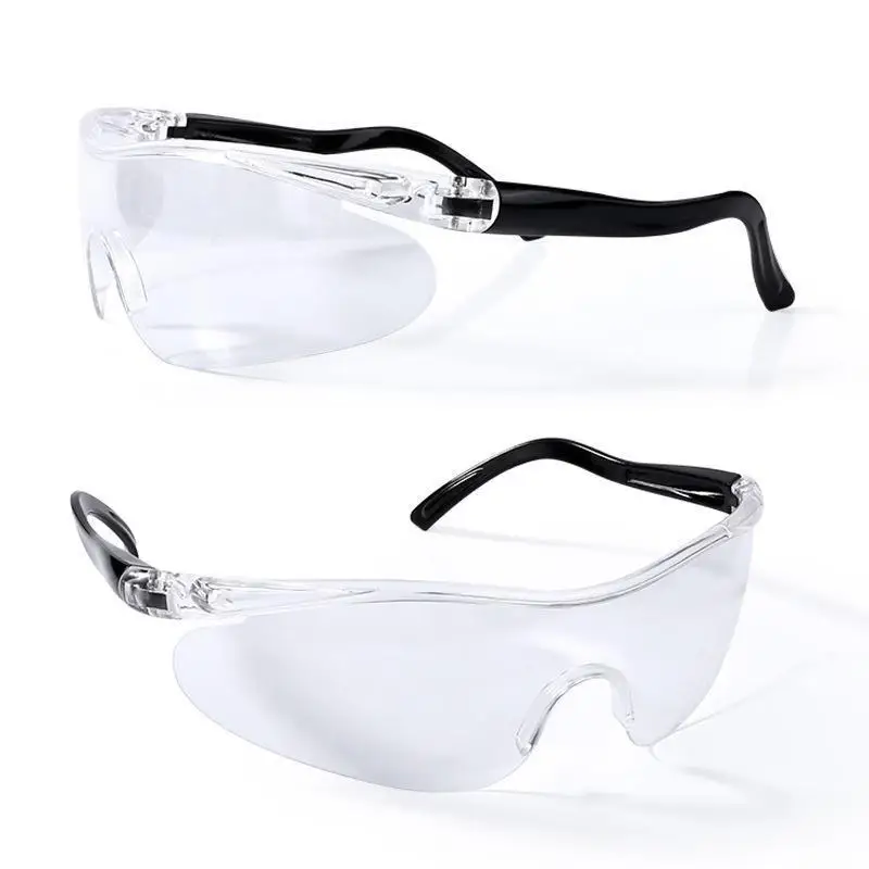 Anti fog splash windproof dustproof PC safety glasses eye protection anti dust shock goggles transparent