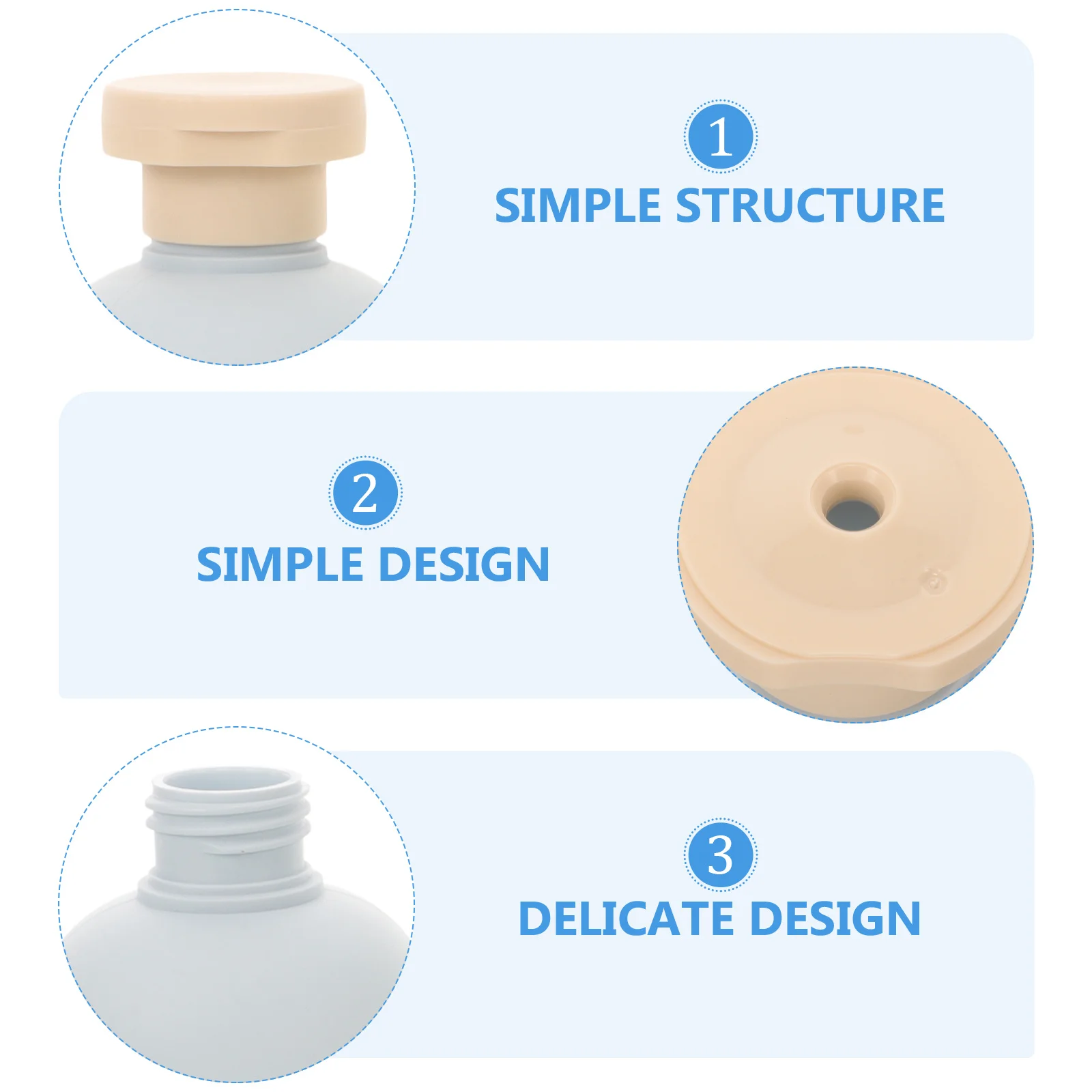 

2pcs Travel 200Ml Toiletries Containers Shampoo Conditioner Bottles Leak Proof Portable Squeeze Dispenser Lotion Containers