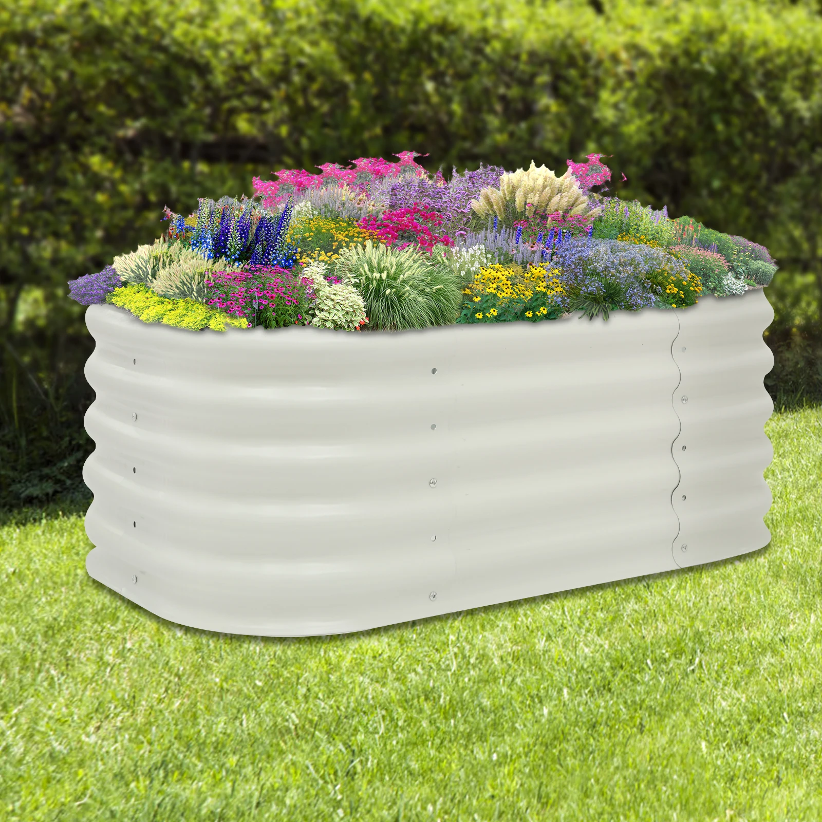 

Garden Raised Bed Anti-corrosion Planting Container Protect Plants From Animals for Home Park Kindergarten