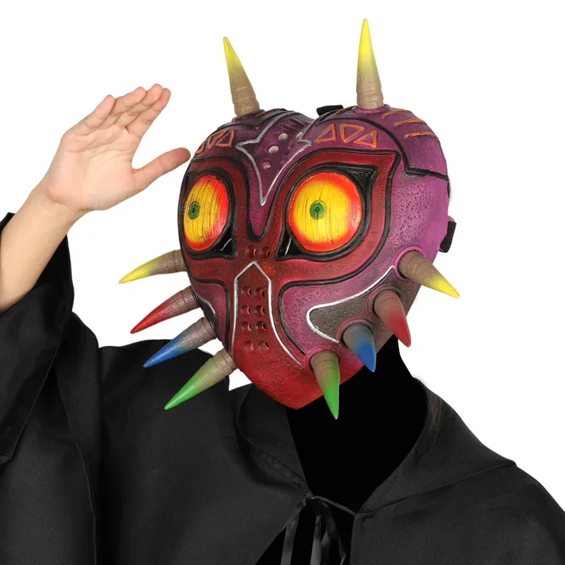 CyMajoras Mask Legend مضحك الجدة اللاتكس قناع مخيف واقعية قناع الوجه هالوين تأثيري حلي الدعائم الكبار