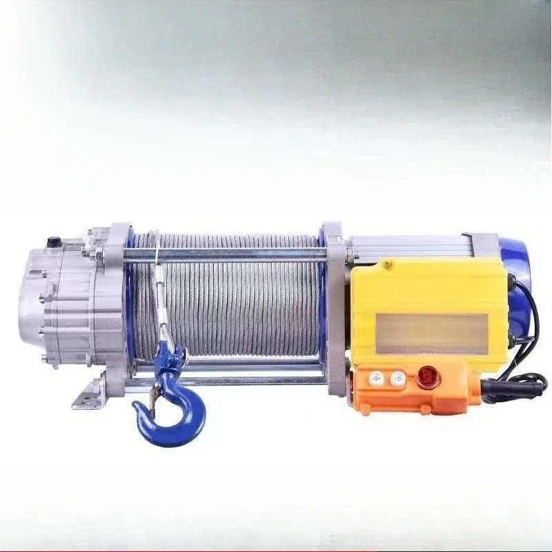 Aluminum hoist shell hoist 220V380V 1.5 tons fast hoist household small crane 2 tons 220V