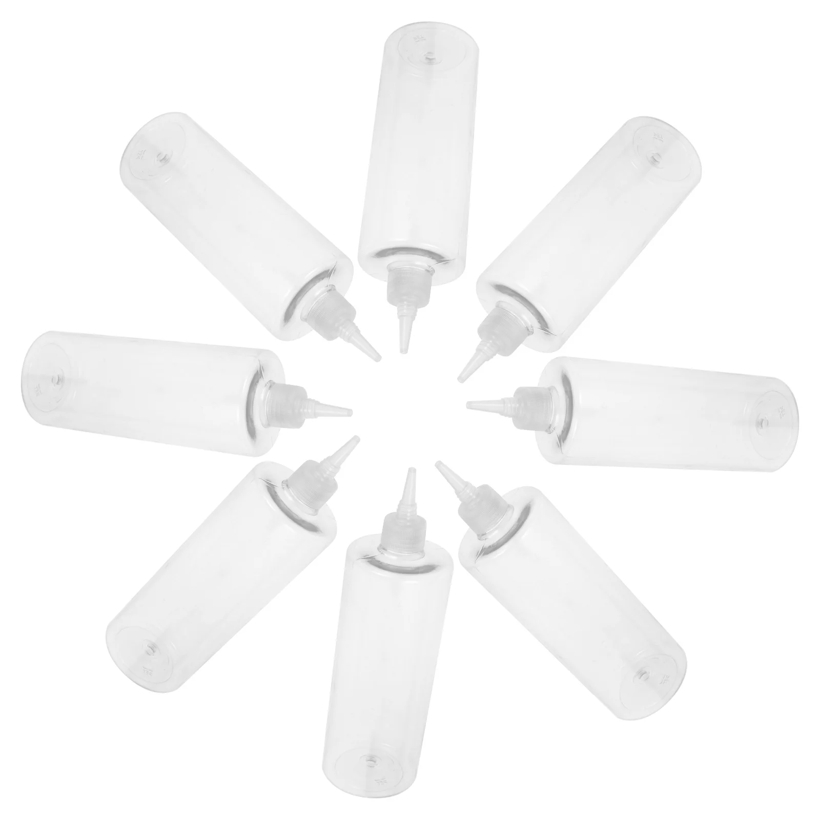 

10 pcs Squeeze Pigment Bottles 500Ml Refillable Latex Dispenser Transparent Tip-Head Glue Container For Diy Caulking Repair