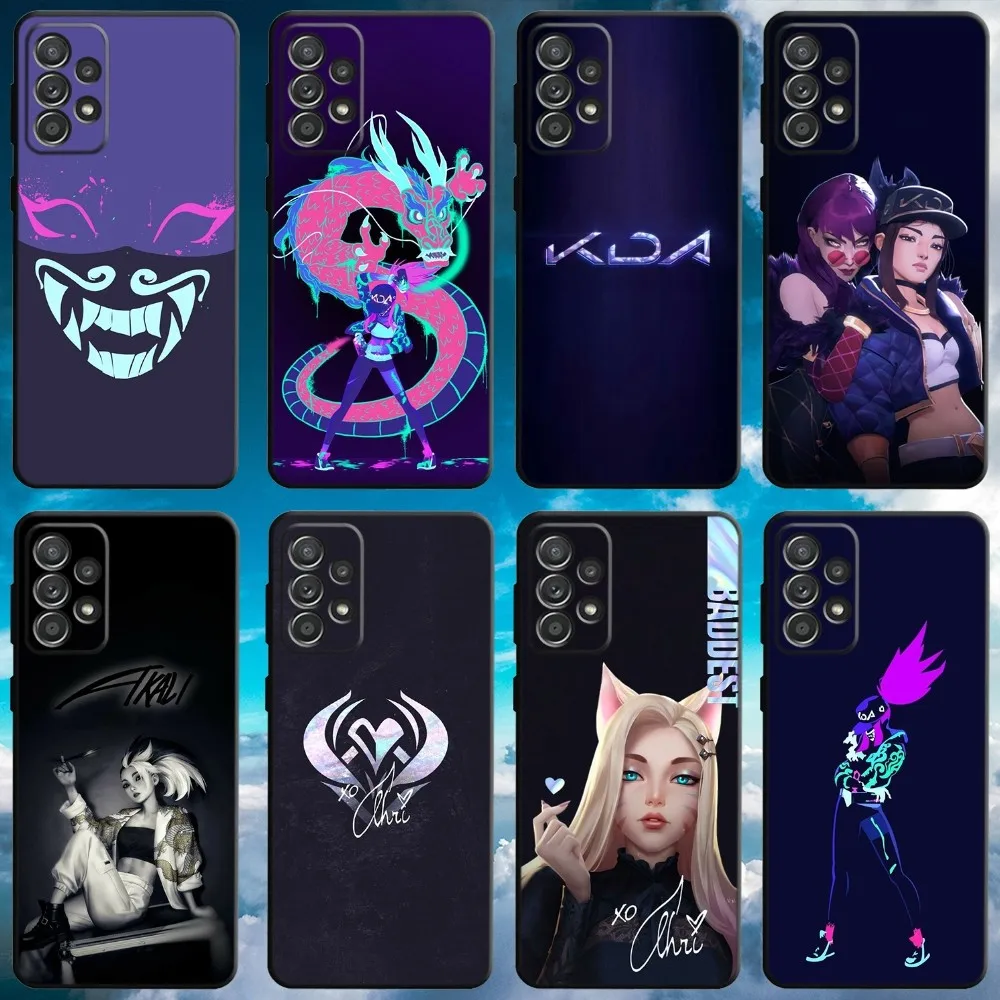 Leagues Of Legend KDA Akali Phone Case For Samsung S21,S22 Ultra,S20,S30 plus,S22 plus,S23,S30 ultra 5G Soft Black Cover