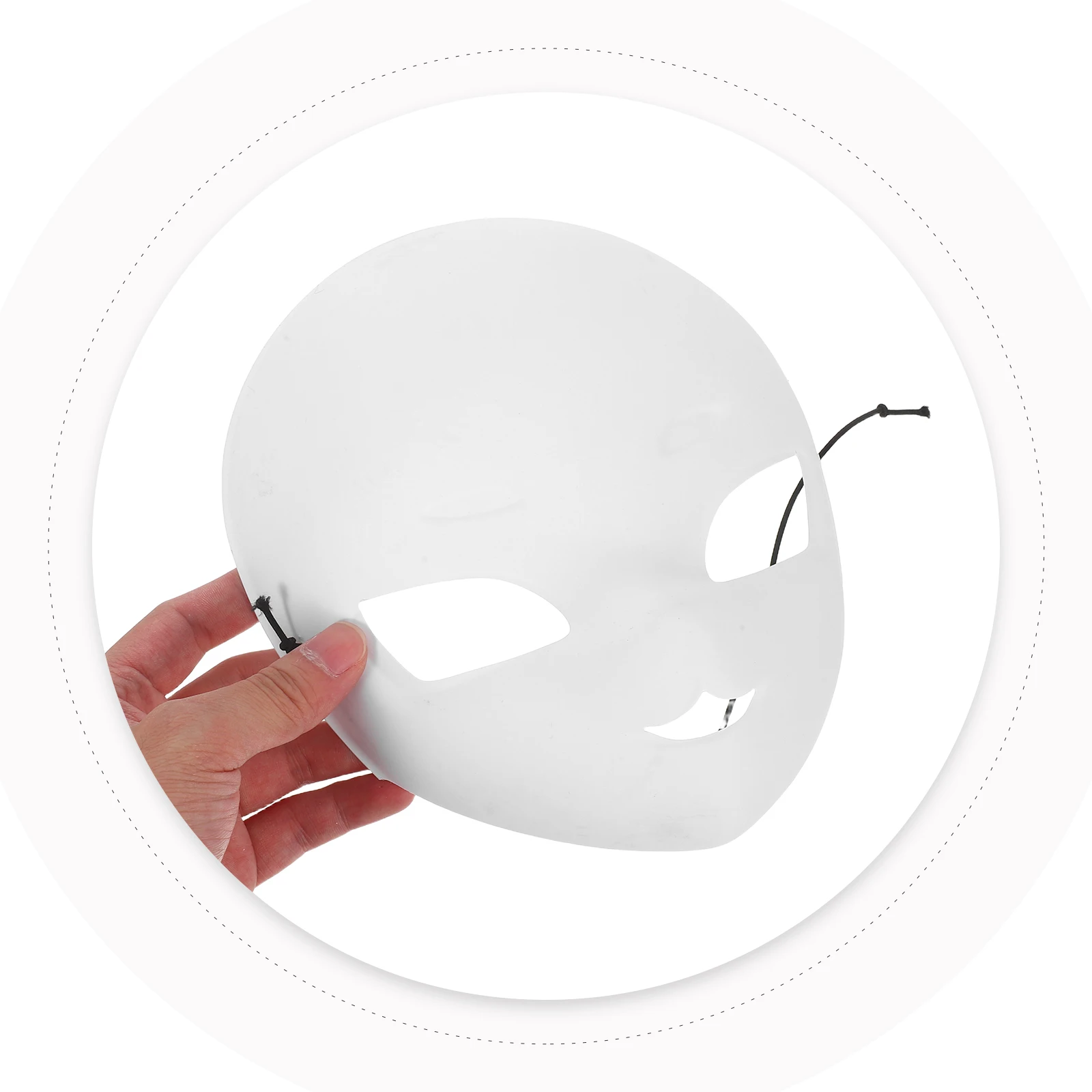 

4Pcs White Blank Fox Mask PVC Paintable Masks for DIY Cosplay Halloween Masquerade Party Costume Props Fox Mask