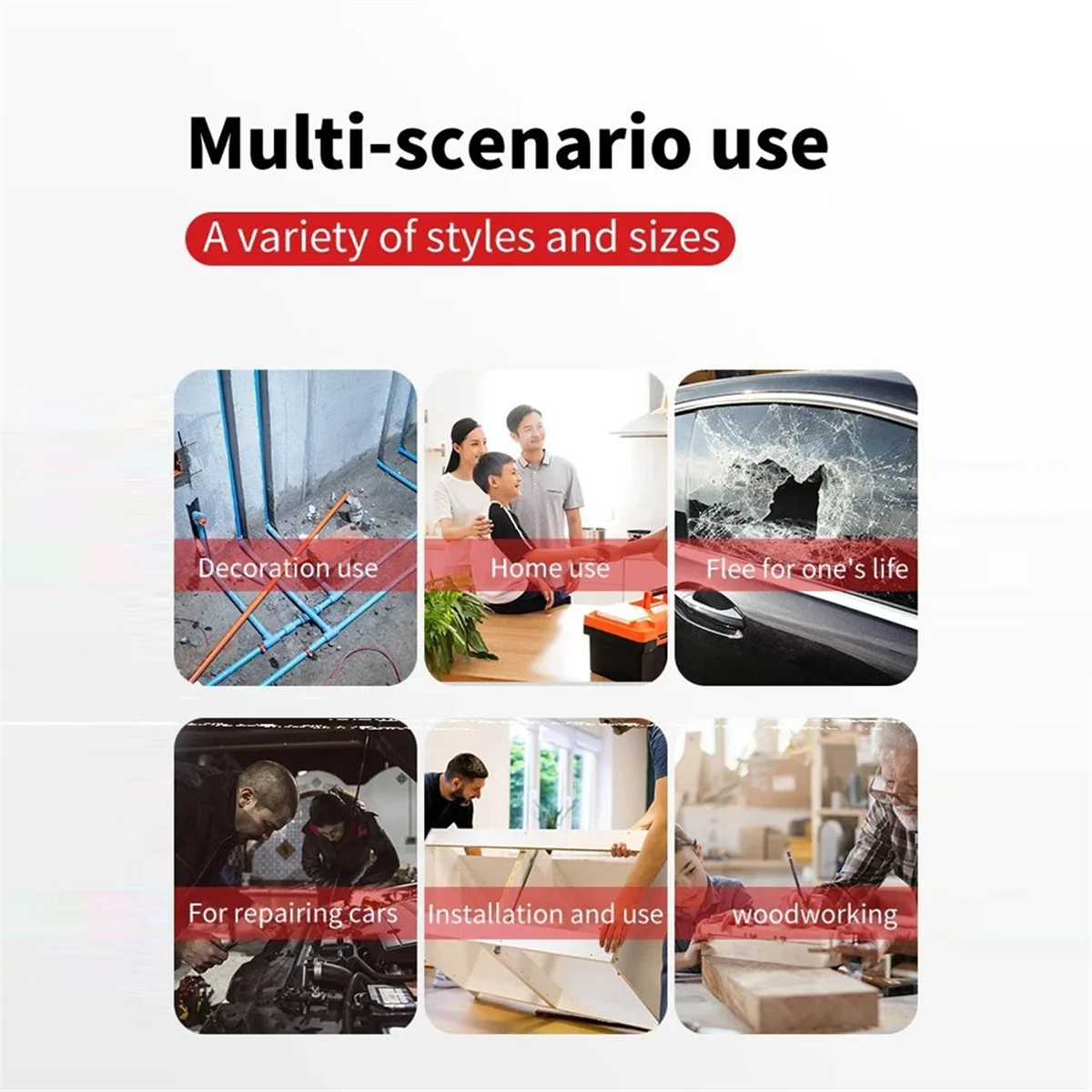 A83Z Multifunctional Mini Claw Hammer Anti Slip and Shockproof Hammer Professional Grade Magnetic Woodworking Manual Tool