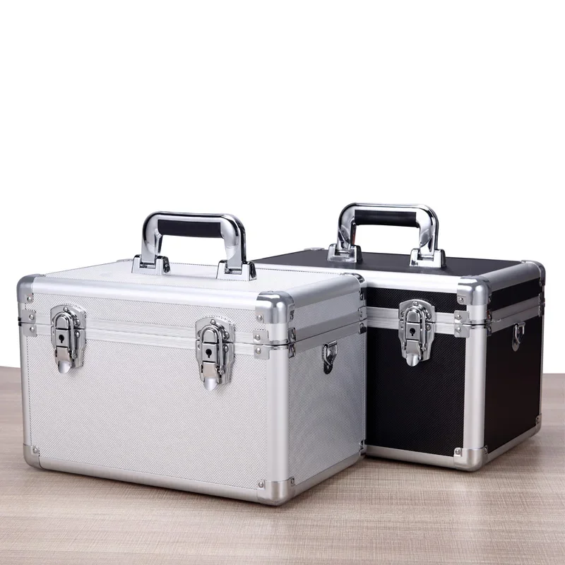 Aluminum Portfolio Potable Tool Box Electrician Garage Tool Without Tool Maletin Herramienta Shockproof Briefcase Accessories