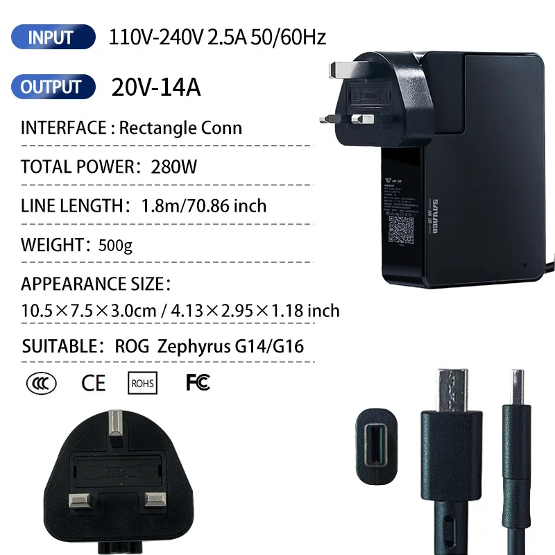 Asus,rog,Zephyrus,g14,SAVAGO-AC,g403,ghzガン充電器,g16,2024,gu605