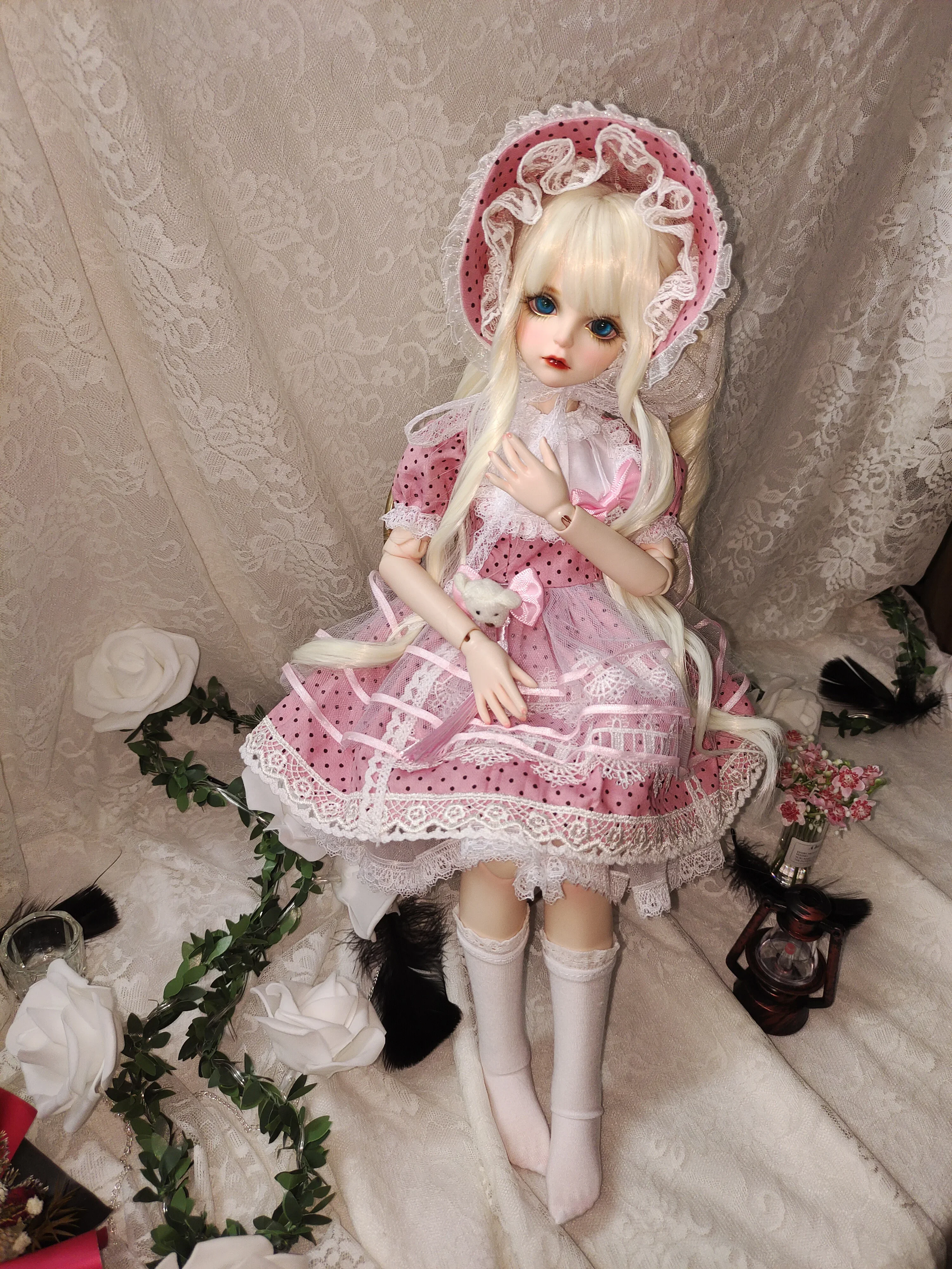 

Одежда для кукол BJD подходит для размера 1/3 1/4 1/6 1/8 OB11, одежда для девочек bjd, милая розовая одежда, платье, костюм, аксессуары для кукол