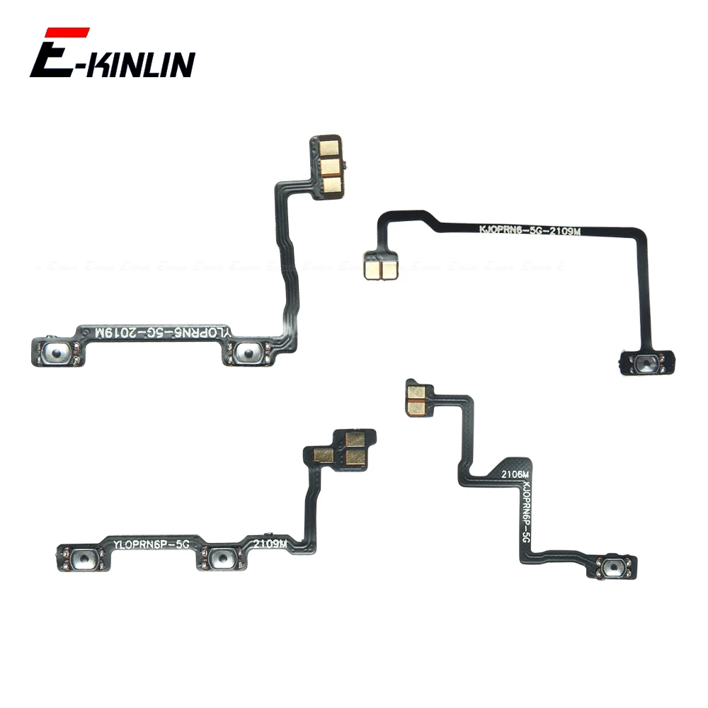 Volume Button Power Switch On Off Key Ribbon Flex Cable For OPPO Reno 4 5 6 Reno4 Reno5 Reno6 Pro Plus 4G 5G Replacement Parts