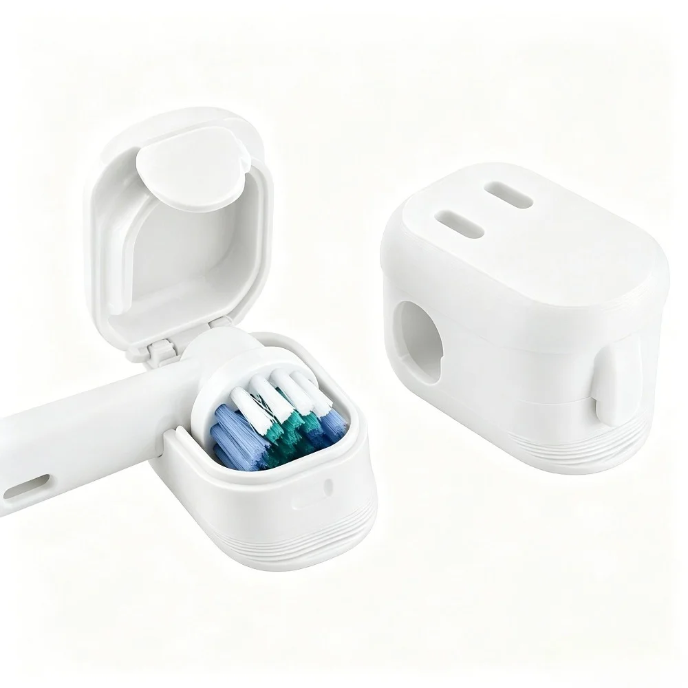 2 Pieces of Electric Toothbrush Head Covers with Ventilation Holes, Suitable for Oral-B