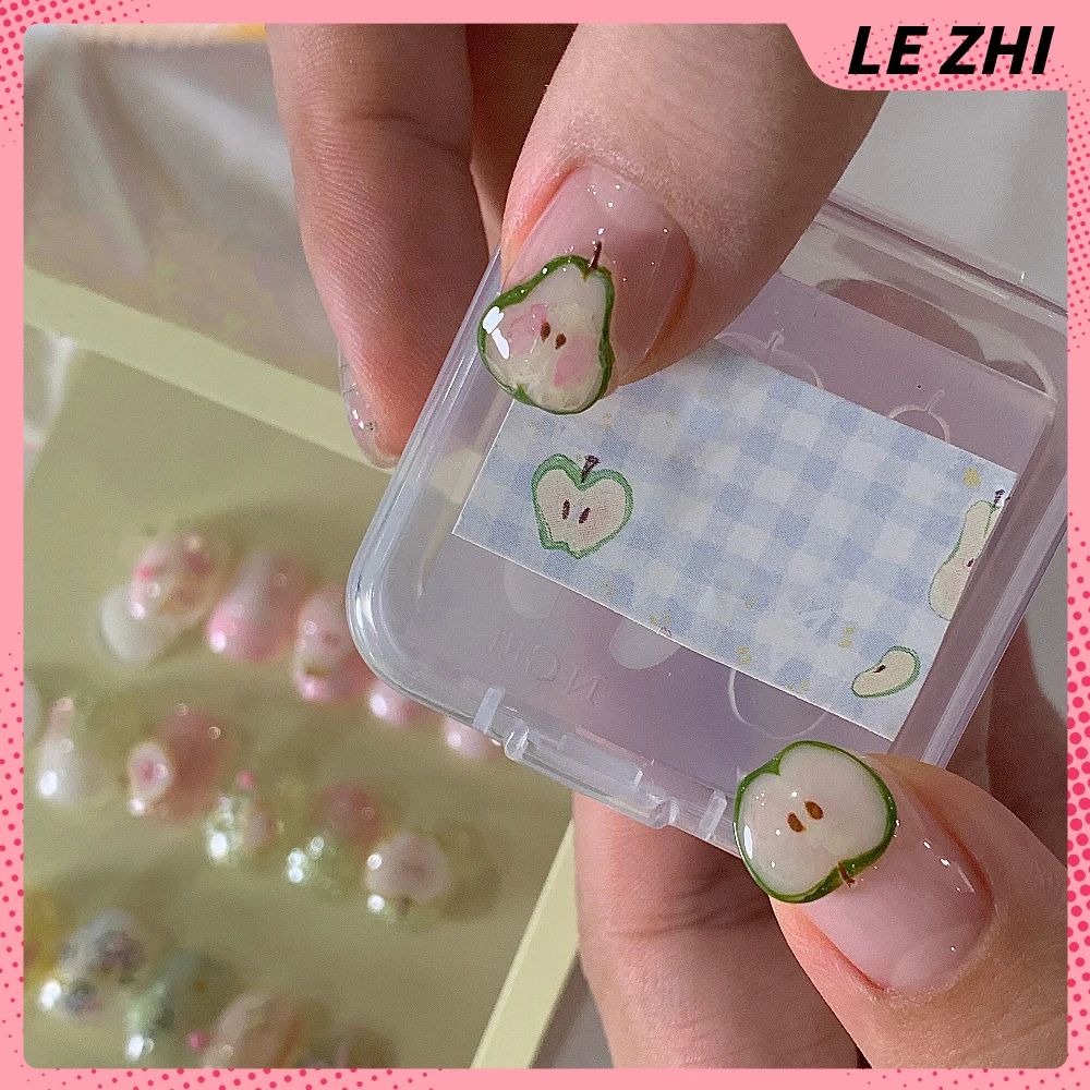 

1Pc Creative Fruit Series Diy Silicone Nail Art Mold Decorations Apple Five Pointed Star Manicure Nail Carving Template Mold