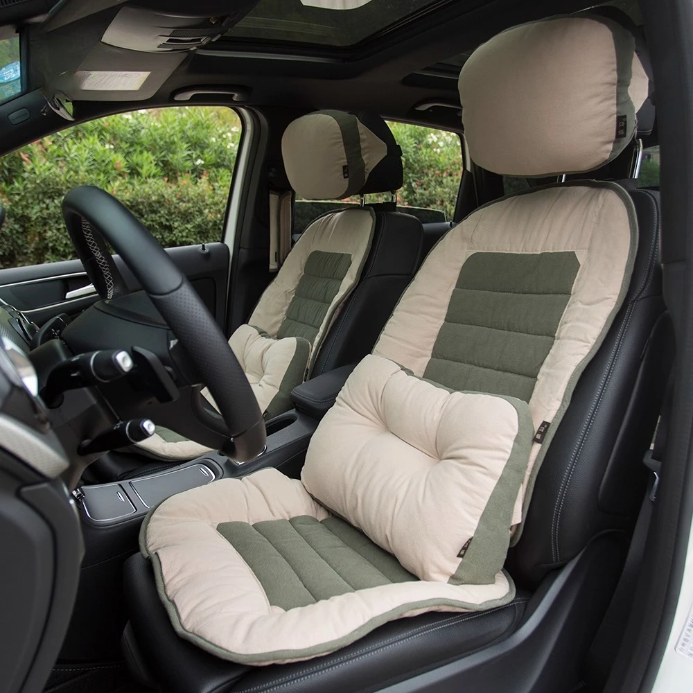 

Cloud Breathable Fabric Universal Car Seat Cover Semi-enclosed Comfortable Non-slip Four Seasons Car Seat Cover Auto Cushion