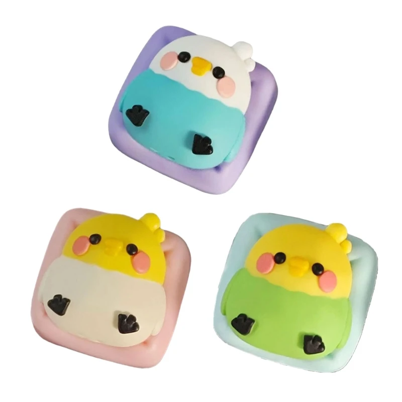 U55C Collectible Parrots Artisans ESC Resin Keycap Cartoon Keycap for Keyboards Builder