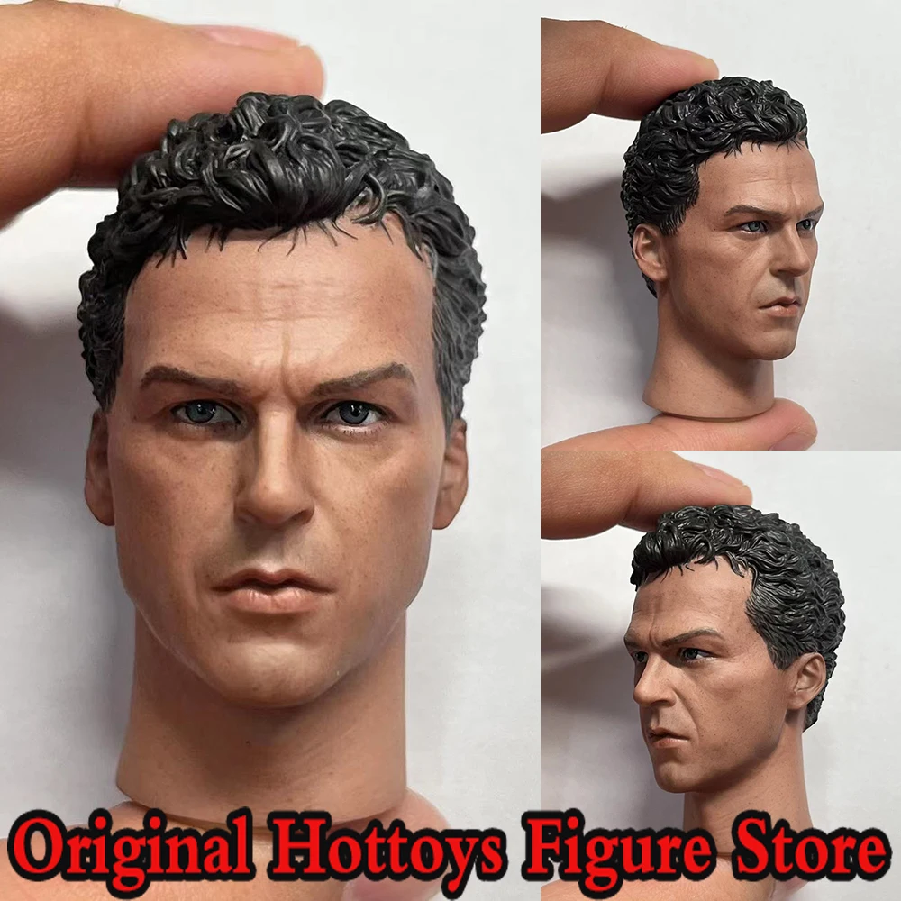 

In Stock 1/6 Scale Male Soldier Hed Sculpture Michael Keaton Bat Hero Head Carving Fit 12-inches Action Figure Doll Body