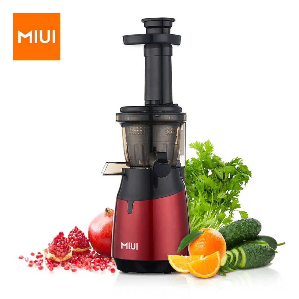 MIUI Slow Juicer Screw Cold Press Extractor Patented Filter-Free Electric Fruit Vegetable Juicer Machine Modle-Portabable