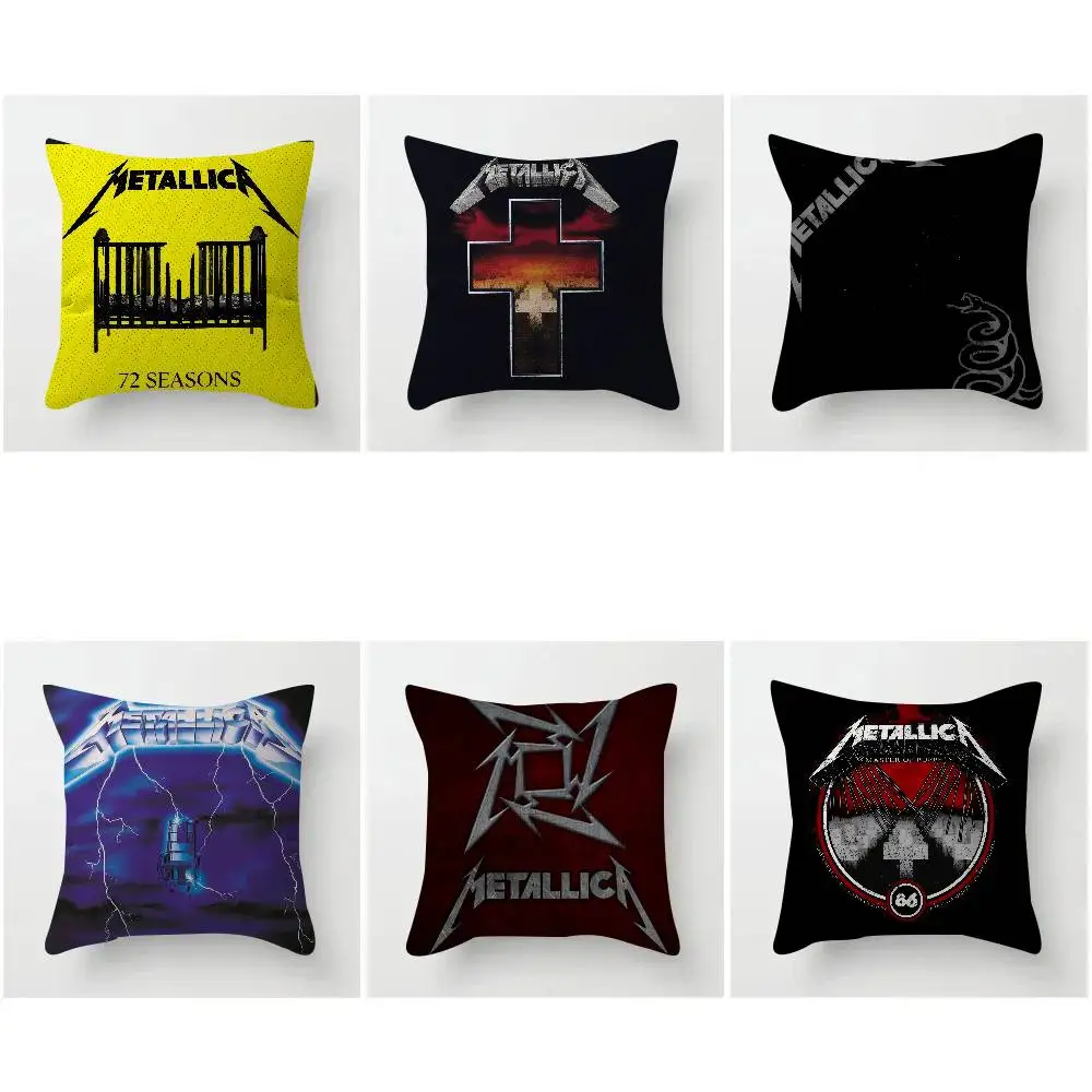 Pillow Anime Pillow Sofa Bed Head Pillow Cover Cushion Cover Fashion Band M-MetallicaS album