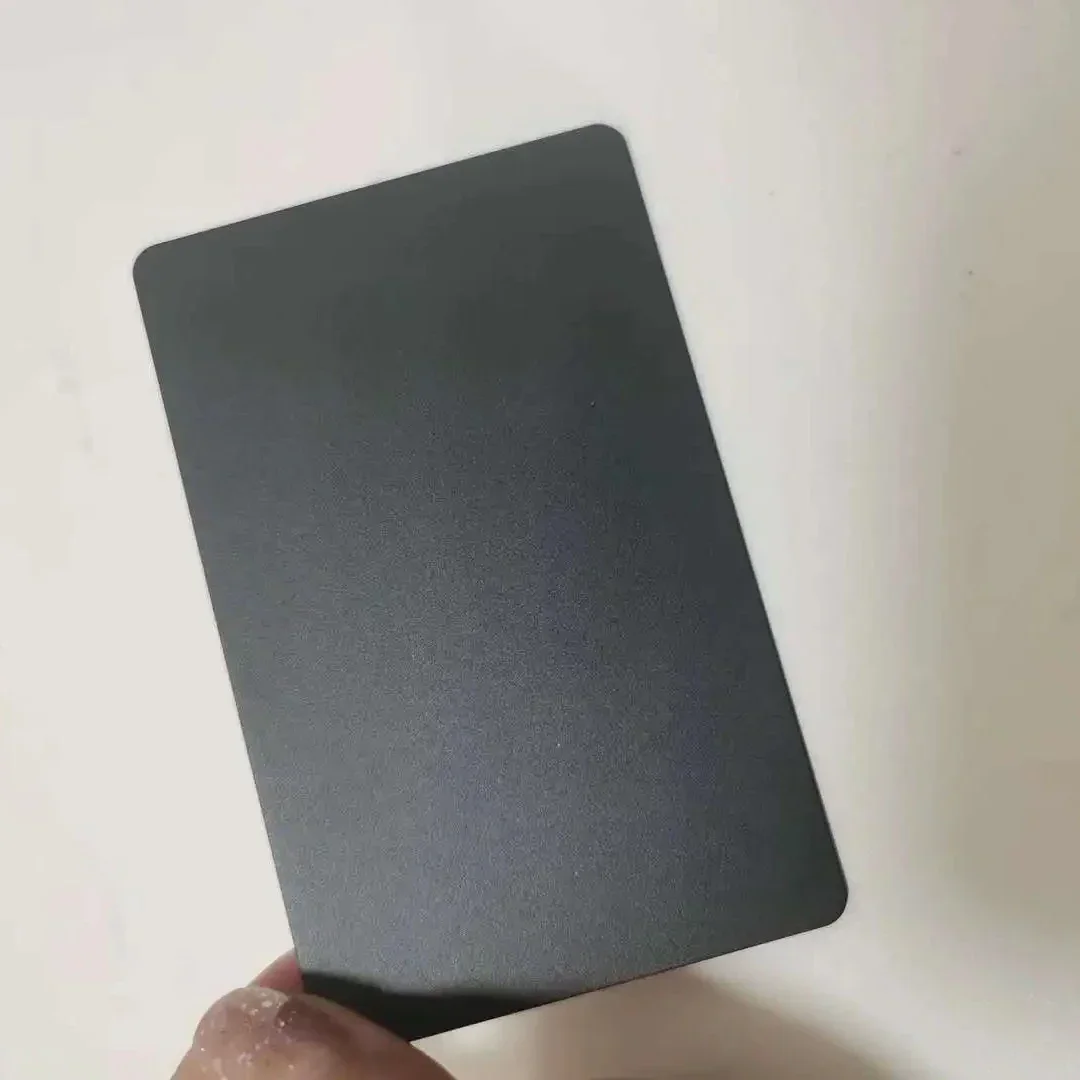 

Full Black Matte Finish Social Media NFC Business Card with 215 Chip