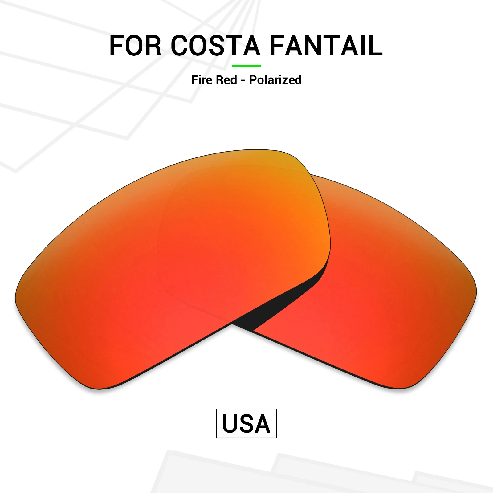 SNARK POLARIZED Replacement Lenses Compatible with Costa Del Mar Fantail Sunglasses - Multiple Options