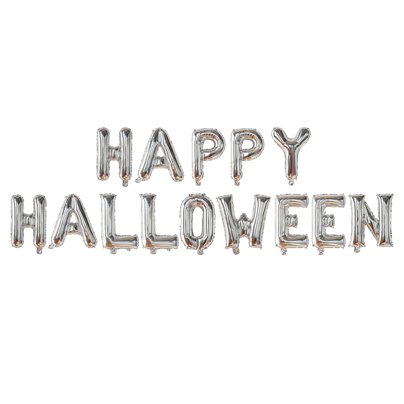1 مجموعة 16 بوصة رسالة سعيد هالوين بالونات الحفلات 2022 بوو احباط راية اليقطين شبح زينة الهواء Globos ديكور المنزل الاطفال اللعب