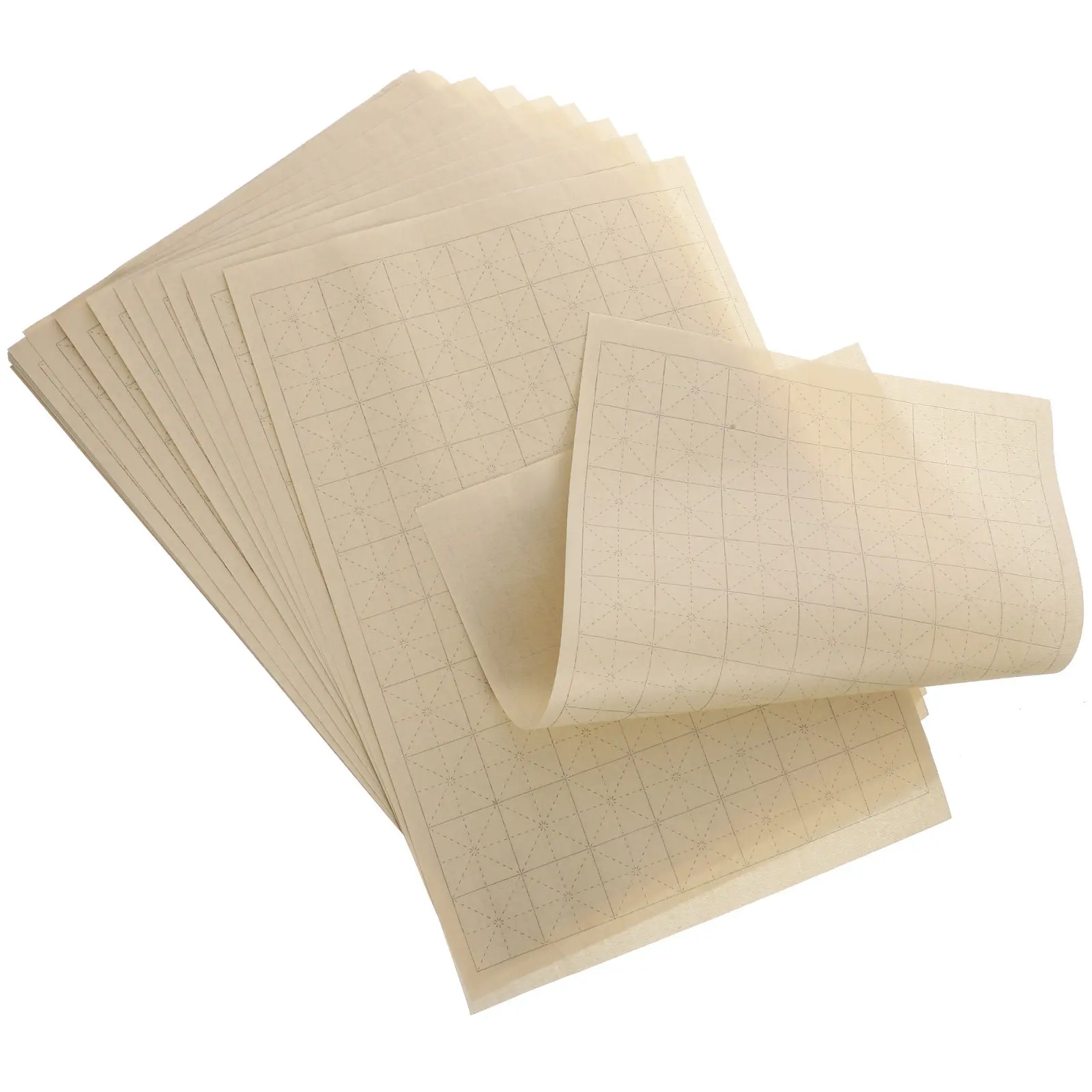 100Sheets Professional Chinese Calligraphy Paper Rice Paper Practice Sheets Thickened Breathable Ductile Writing Surface