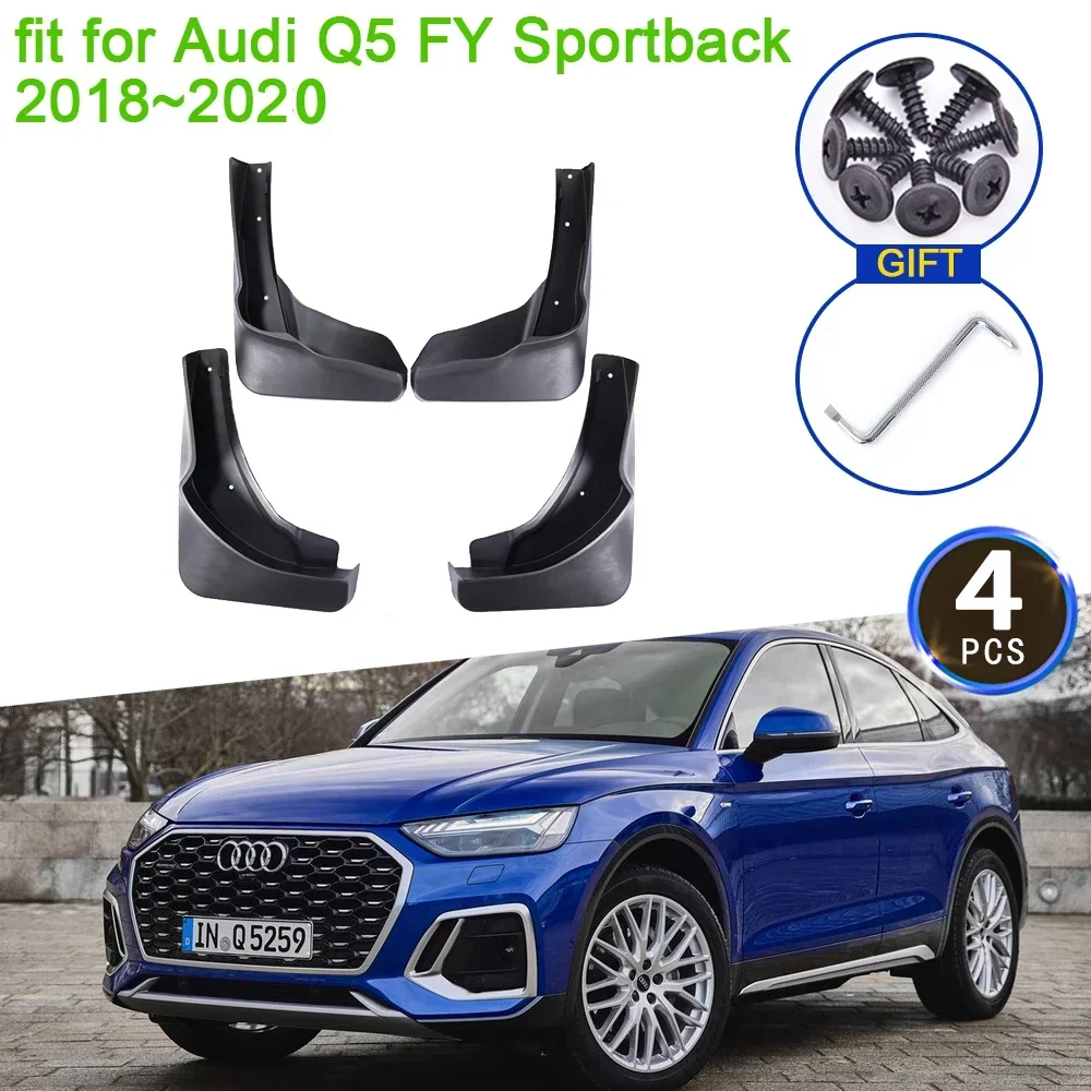 for Audi Q5 FY Sport 2018 2019 2020 2021 MudFlaps Mudguards Splash Guards Fender Flare Auto Front Wheel Car Accessories 80A 2 II