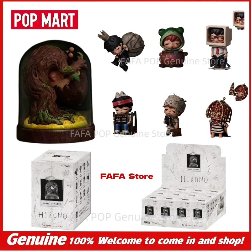 

New Genuine POP MART Hirono Tamed Wildgrass Series Blind Box Cute Desktop Decor Figure Model Toy Collection Mystery Gift