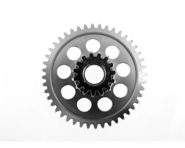 HOT RACING Aluminum 15/50T Counter Gear CB1550X for Tamiya Clod Buster Bullhead TXT-1 Replace 9335039 BG4