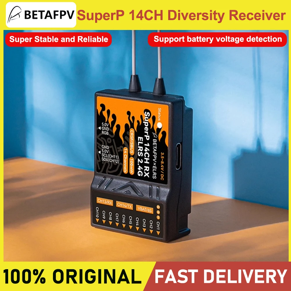Recensione e Valutazione del BETAFPV SuperP 14CH/SuperD ELRS 915M/2.4G Diversity Receiver per Modelli RC