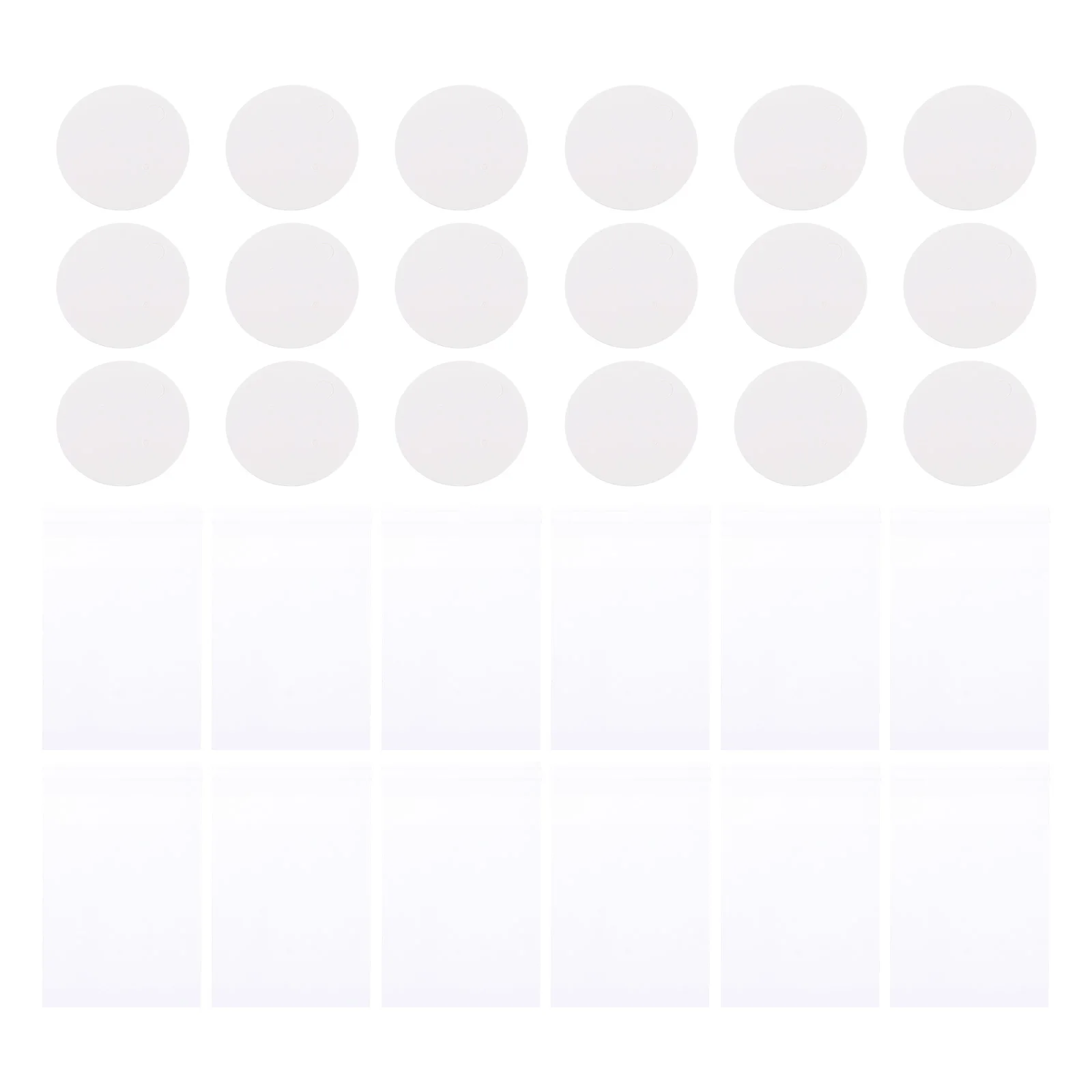 

100Pcs Paperboard Earring Display Holders Simple Elegant Blank Tags for DIY Craft Ear Accessories Presentation