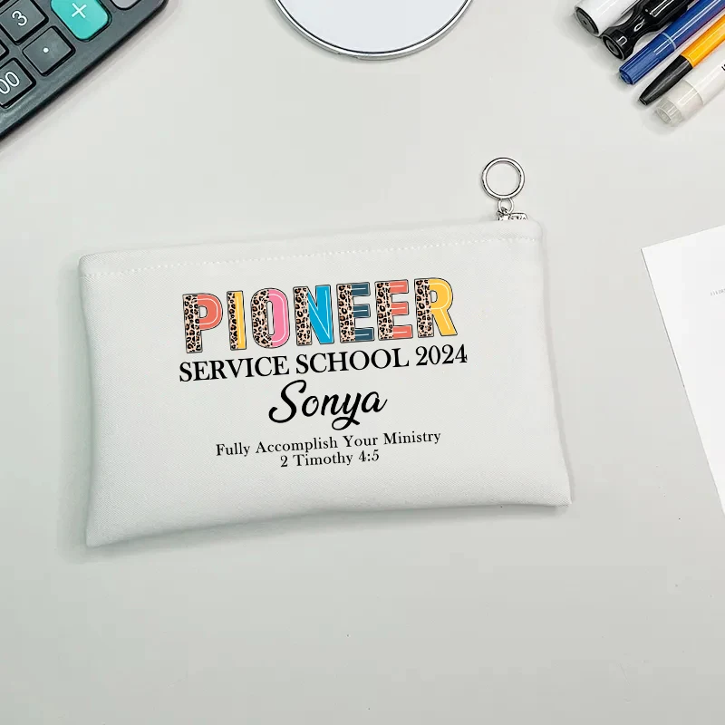 Preaching Pencil Case Jw Pioneer School Purse Jw Makeup Bag Jw Pencil Pouch Jw Gift Jw Pioneer Gift Pioneer School Gift