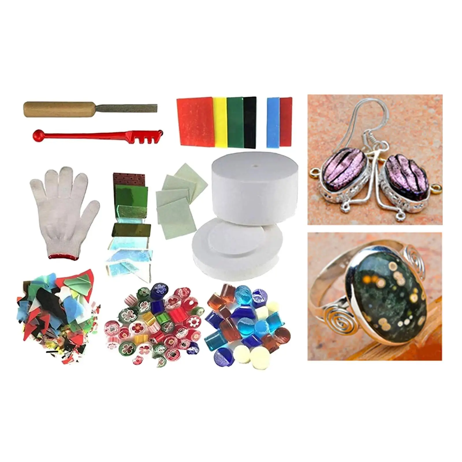 

Professional Large Microwave Kiln 10pcs Set for DIY Jewelry Glass Fusing