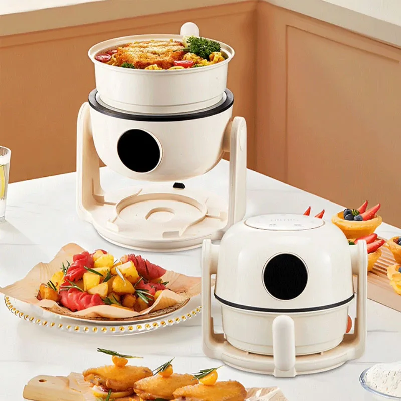 مقلاة هوائية [تخزين وعاء واحد] [وعاء واحد أساسي] مقلاة قابلة للطي متعددة الوظائف للتخييم المنزلي موديل جديد