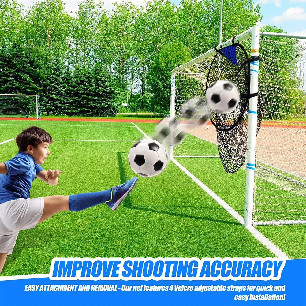 Folding Soccer Target Goal Portable Movable Training Mini Children\'s Football Net  Indoor Outdoor Equipment Top Bins  Durable