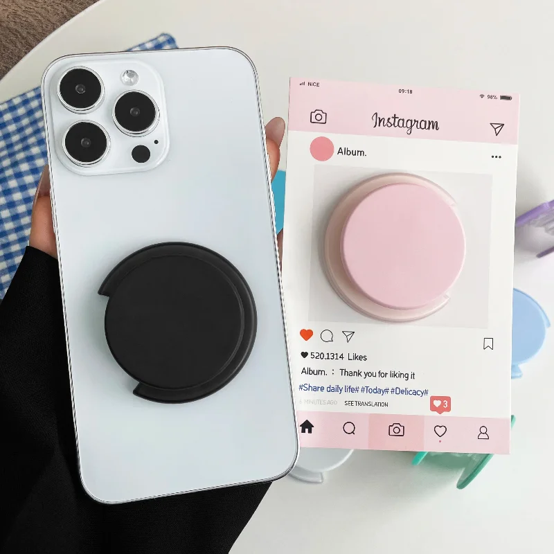 

Fashion Macaron Pure Color Magnetic Phone Holder For Magsafe Phone Foldable Bracket Stand Holder Case Accessories