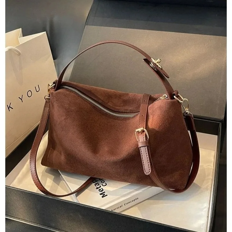 bolsa-de-ombro-com-ziper-de-cor-solida-de-camurca-falsa-2025-inverno-requintado-simples-bolsas-casuais-duraveis-para-viagens-diarias-bolsas-femininas