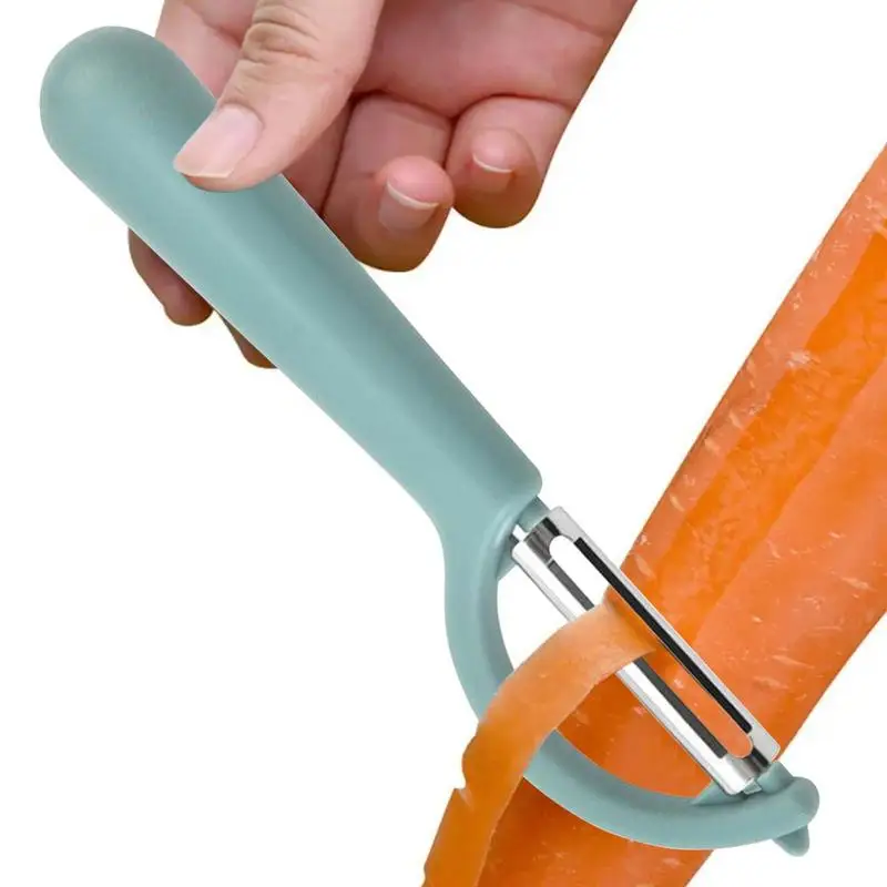 Hand Peeler For Vegetables Stainless Steel Kitchen Hand Peeler For Fruits Veggie Processing Tool Non-Slip Handle Peeler Utility