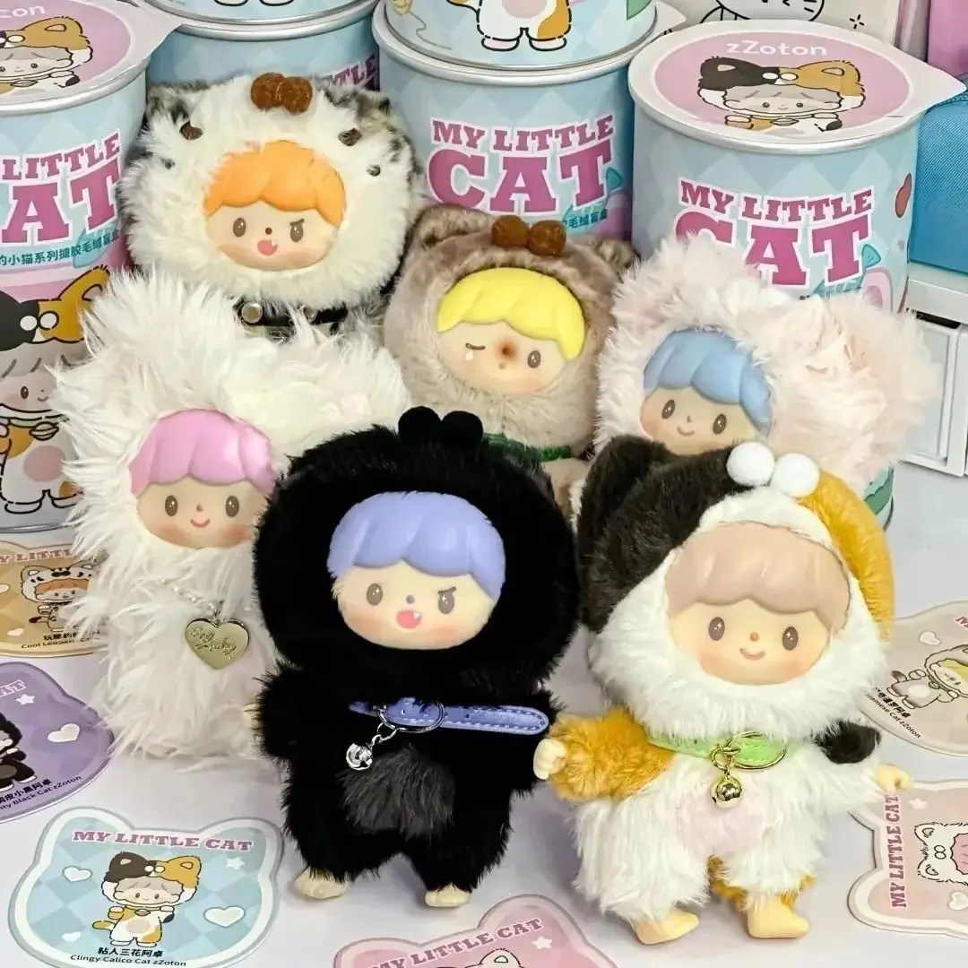 

Zzoton My Little Cat Series слепая коробка Kawaii виниловая плюшевая кукла аниме фигурка украшения для стола коллекционные игрушки подарок для девочек