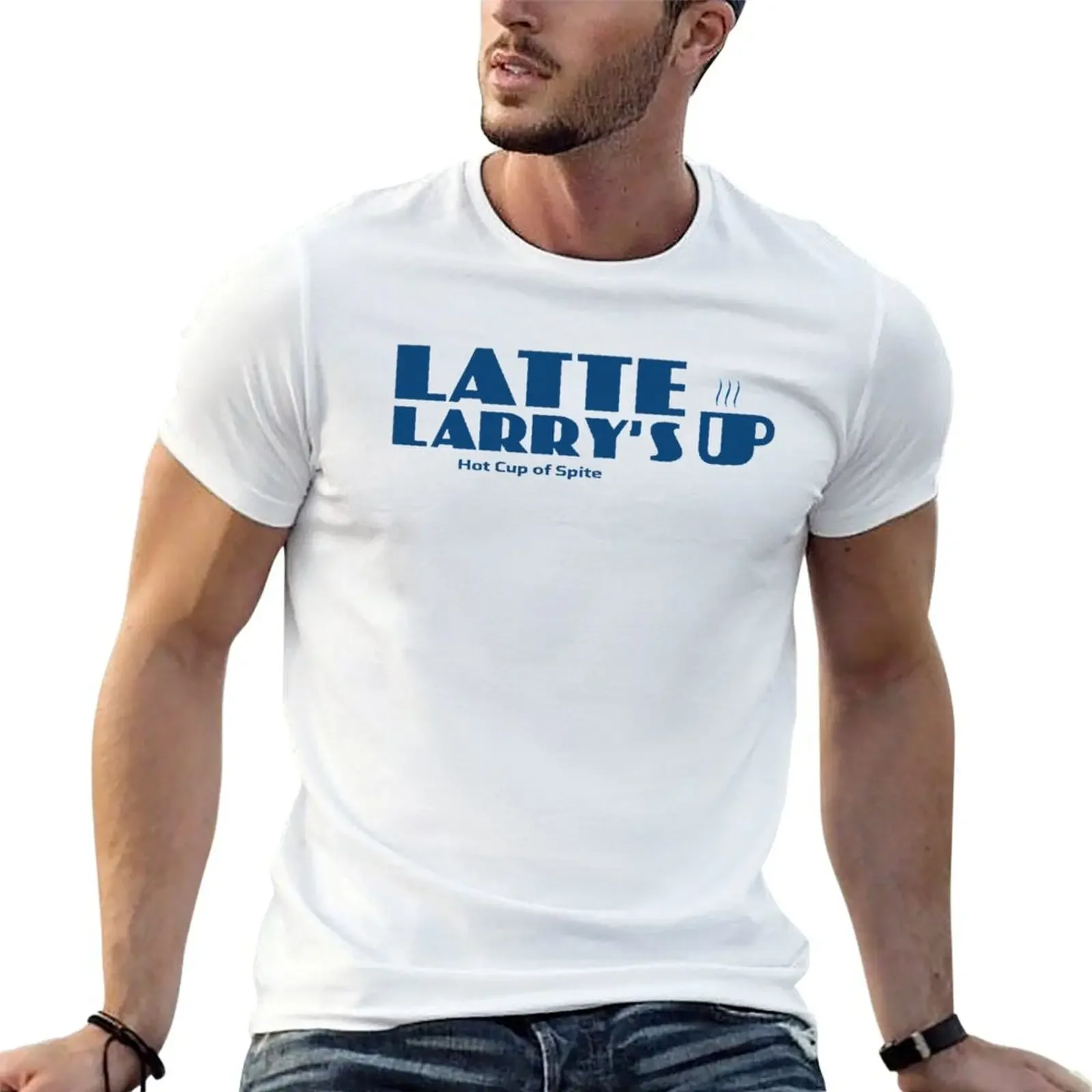 Latte Larry_s T-Shirt quick-drying oversized t shirt sweat Blouse mens tall t shirts