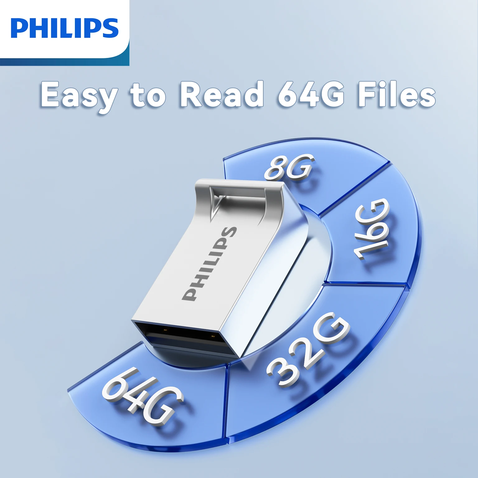 Philips Super Mini unidad Flash USB 2,0 64GB 32GB 16GB 8GB memoria de alta velocidad Pen Drive portátil 64GB memoria USB regalos