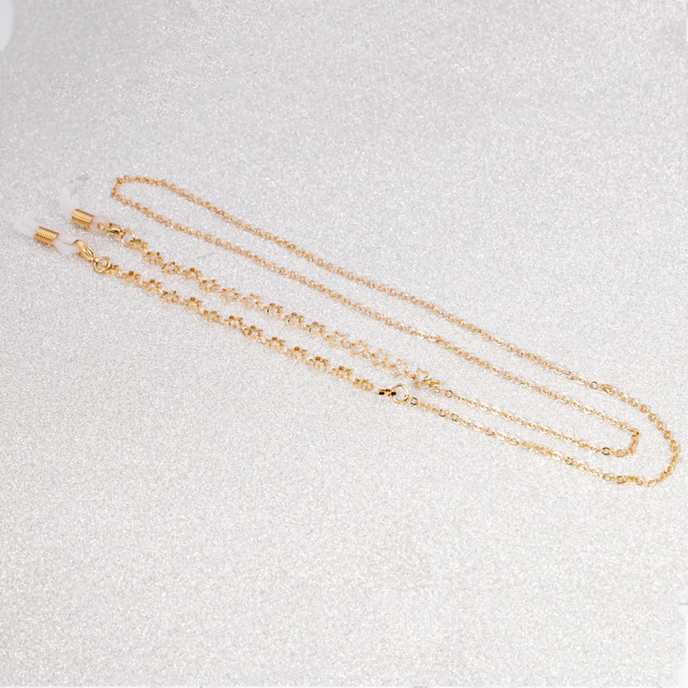 

1Pcs Delicate Hollow Star Eyeglass Chain Anti-Slip Glasses Strap Eyewear Rope Hanging Holder Practical for Reading Sunglasses