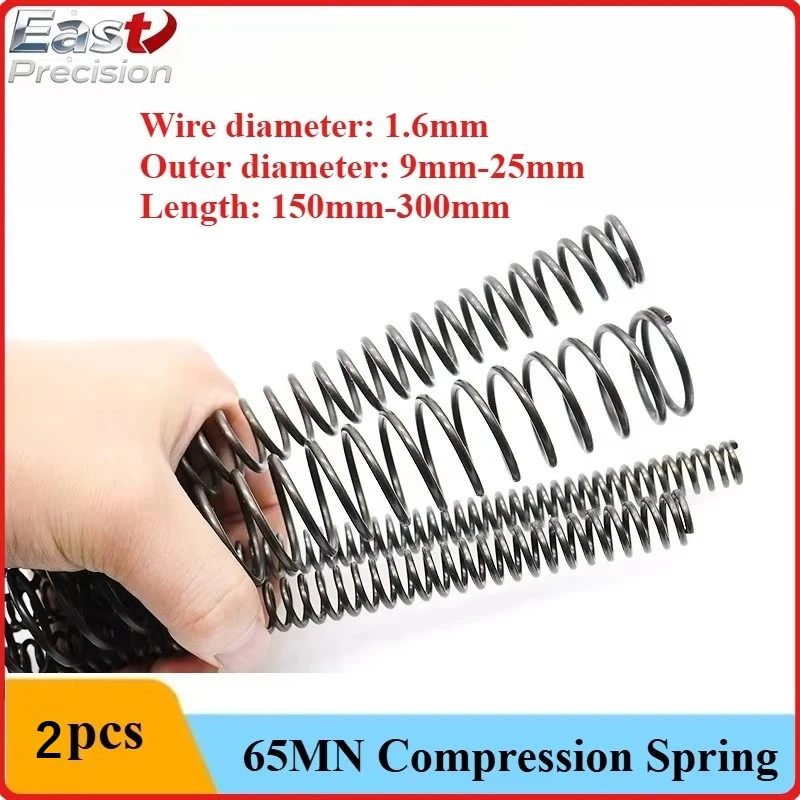 65Mn Long Spring Wire Diameter 1.6mm Compression Spring 150mm-300mm