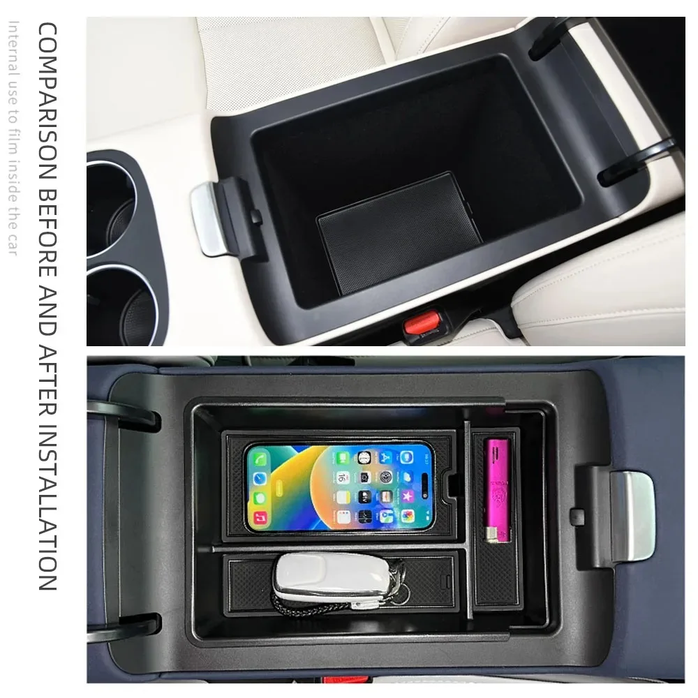 Car Armrest Storage Box for Xpeng G6 2023-2026 XPeng Organizer Central Console Storage Box Container Tray Interior Accessories image 2